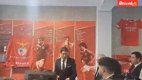 As imagens de Rui Costa na inauguração da Casa do Benfica em Arouca