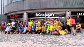 Uma centena de atletas no quarto treino para a São Silvestre El Corte Inglés