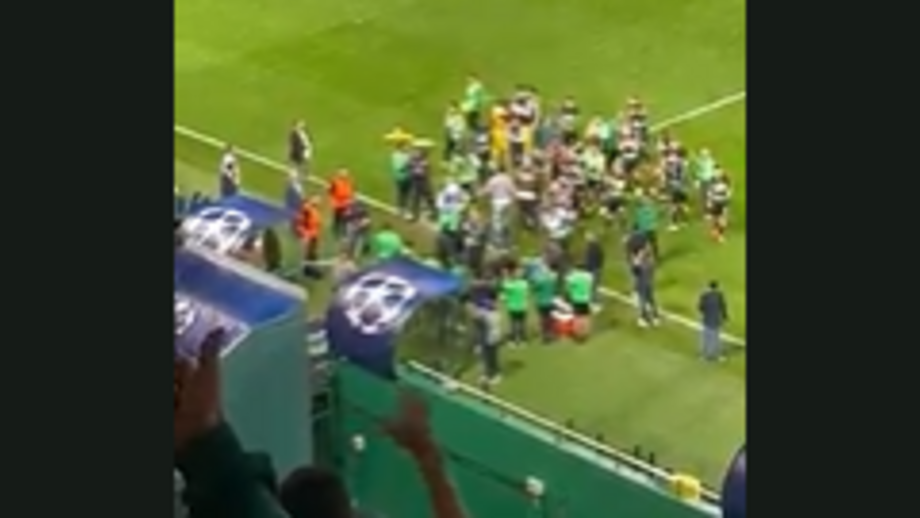 Treinador foi muito acarinhado pelos jogadores do Sporting