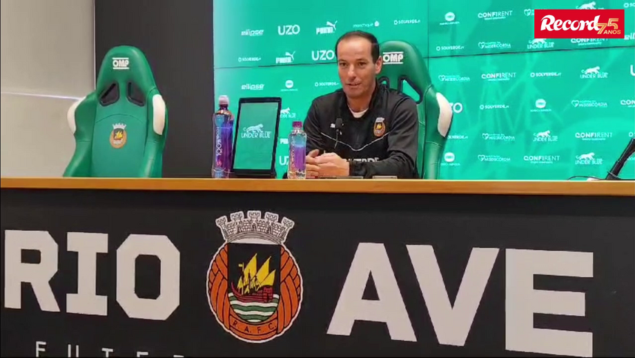 Treinador deu a primeira conferência de imprensa como técnico do Rio Ave