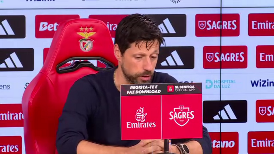 Treinador dos dragões considerou justa a vitória do Benfica