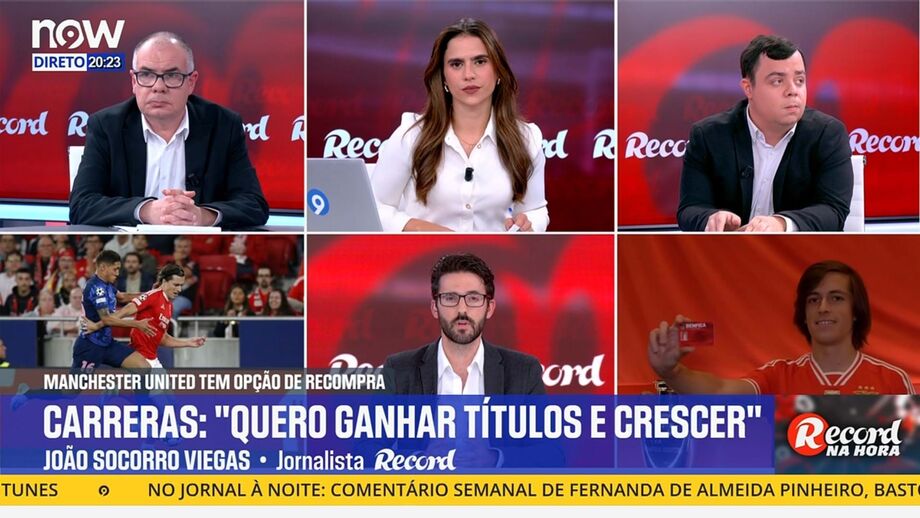 João Socorro Viegas, editor de Record, em declarações no programa 'Record na Hora' no Now