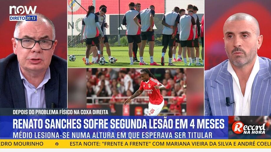 Chefe de redação do Record comenta estado físico do médio do Benfica