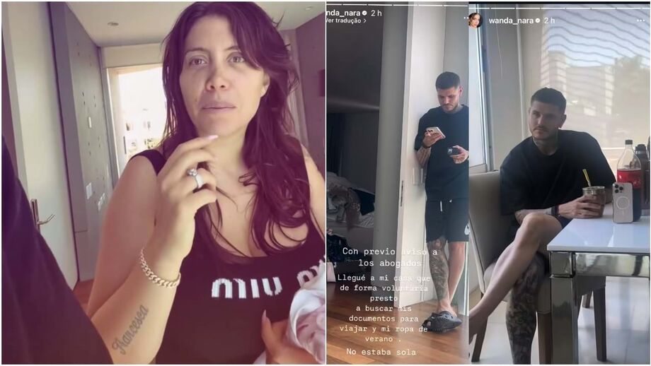 Avançado diz ter esperado duas horas para que a ex-companheira saísse de casa; entretanto, ambos partilhavam vídeos nas redes sociais