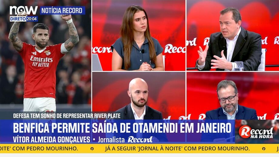 Vítor Almeida Gonçalves, editor de Record, em declarações no programa 'Record na Hora' no Now