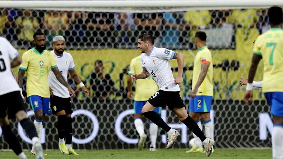 Brasil empata a 1 golo com o Uruguai