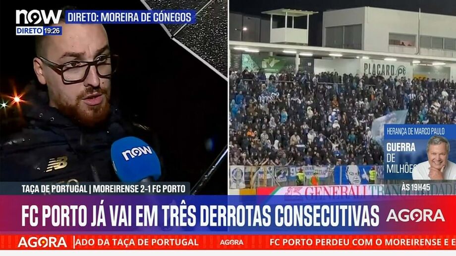 Portistas revoltados com eliminação da Taça de Portugal frente ao Moreirense