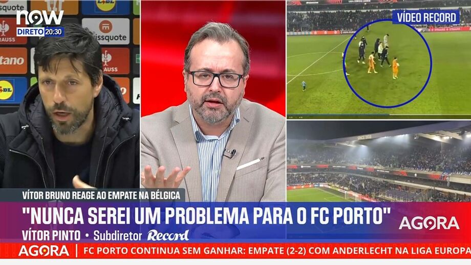 Subdiretor de Record em declarações no programa 'Record na Hora' no Now