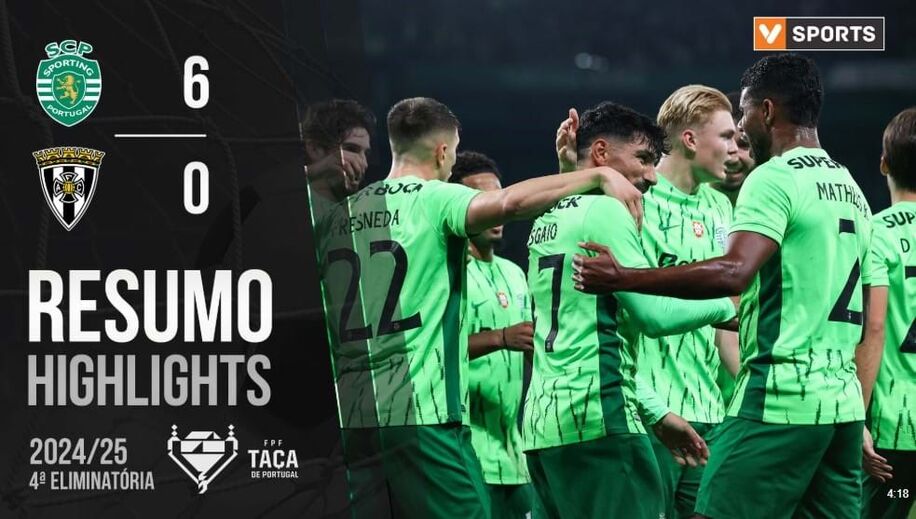 A crónica do Sporting-Amarante, 6-0: e depois do adeus o leão não mudou