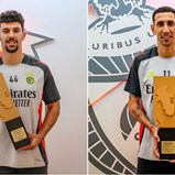 Tomás Araújo e Di María recebem prémios pelo desempenho em outubro/novembro