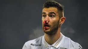 Borevkovic saiu a sangrar do nariz