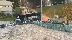 Assim foi a chegada do Sporting ao estádio do Moreirense