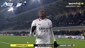 Rafael Leão cruzou de forma perfeita e Morata não perdoou