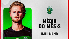 Hjulmand vence pela primeira vez o prémio de Médio do Mês da Liga Betclic
