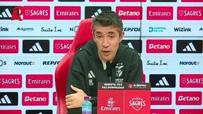Bruno Lage e os avançados do Benfica: «Há um espaço enorme para continuarem a evoluir»