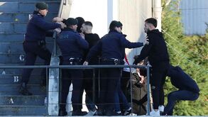 Ambiente aqueceu nas bancadas no final do Penafiel-Leixões