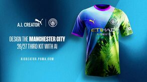 Puma desafia adeptos do Man. City a desenhar novo equipamento com ajuda da inteligência artificial