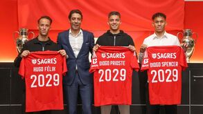 Benfica renova com Diogo Spencer, Diogo Prioste e Hugo Félix até 2029