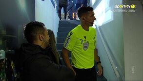 Intervalo do Moreirense-FC Porto durou 23 minutos: dragões atrasaram-se e Fábio Veríssimo até foi ao túnel ver o que se passava