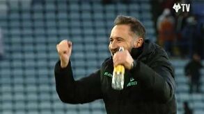 Vítor Pereira chegou, venceu primeiro jogo e adeptos acabaram a cantar o seu nome