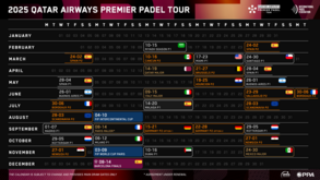 Qatar Airways Premier Padel Tour revela calendário para 2025 