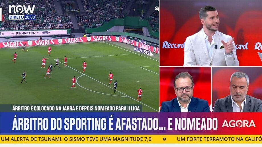 Comentador analisou polémica a envolver Cláudio Pereira, o árbitro do Sporting-Santa Clara