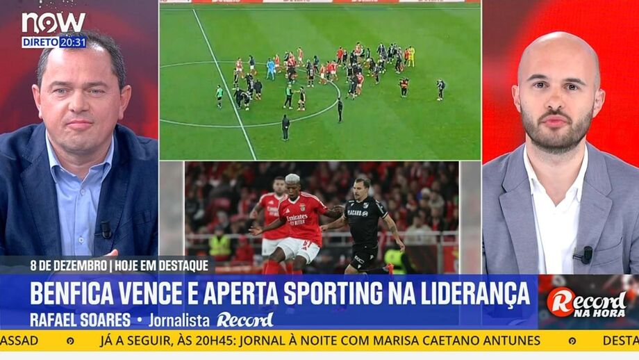 Jornalista Record analisou vitória do Benfica e palavras de Bruno Lage