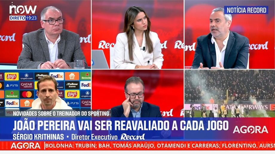 Diretor executivo de Record em declarações no programa 'Record na Hora' no Now