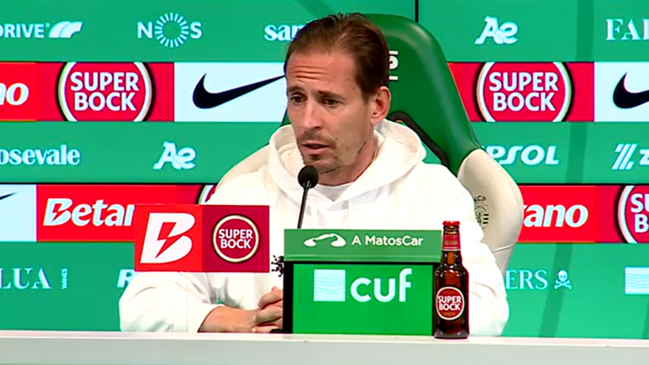Treinador do Sporting sublinhou "união" no regresso às vitórias