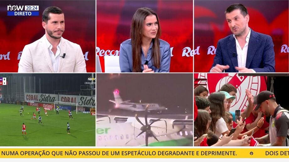 Valter Marques, jornalista Record, em declarações no programa 'Record na Hora' no Now