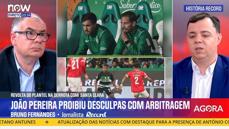História Record: Plantel do Sporting sente-se prejudicado mas João Pereira proibiu desculpas com arbitragem