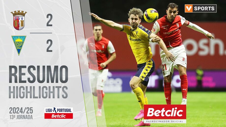 A crónica do Sp. Braga-Estoril, 2-2: na linha do Estoril não há ponto final