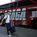 Sp. Braga denuncia ataque ao autocarro em Lisboa a horas do jogo com o Benfica