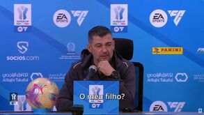 Conceição e o duelo com o filho: «Não há emoção. Quero vencê-lo tanto quanto ele me quer vencer»