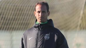 João Pereira assiste a jogo dos sub-19 do Sporting