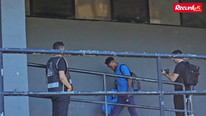 O momento da chegada do FC Porto à Choupana