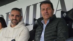 Rui Borges aproveitou a folga para assistir ao jogo do Mirandela