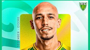 Cícero Alves eleito o médio do mês da 2.ª Liga