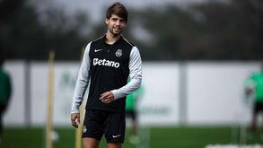 Integração de Daniel Bragança é a novidade no treino do Sporting