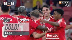 Parceria turca após grande jogada de João Rego: assim foi o quarto golo do Benfica