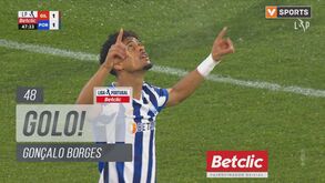Gil Vicente-FC Porto: Gonçalo Borges saltou do banco e fez o empate com este belo remate