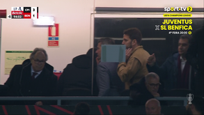 Casa Pia faz o terceiro frente ao Benfica e Rui Costa abandona de imediato a tribuna