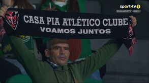 Triunfo do Casa Pia celebrado e cachecol dos gansos nas bancadas: derrota do Benfica teve eco em Alvalade