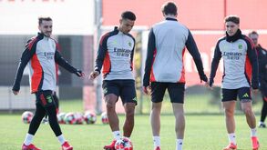 Benfica faz último treino antes do jogo com a Juventus