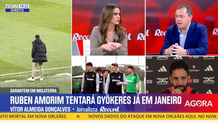 Vítor Almeida Gonçalves, editor de Record, em declarações no programa 'Record na Hora' no Now