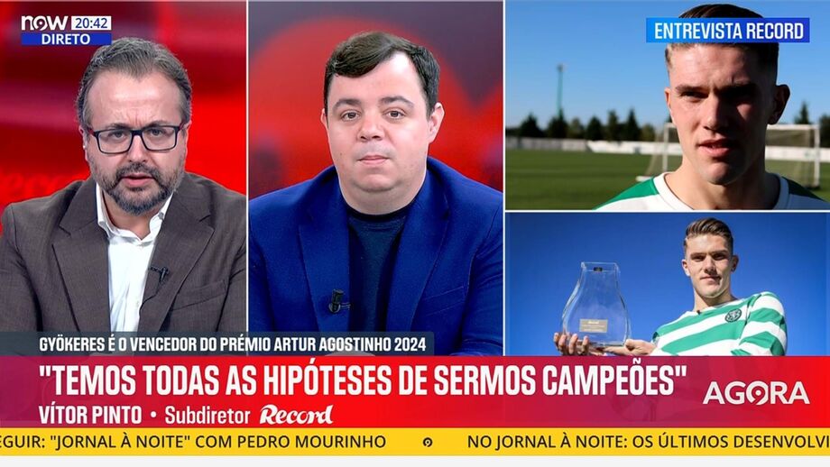 Subdiretor de Record em declarações no programa 'Record na Hora' no Now