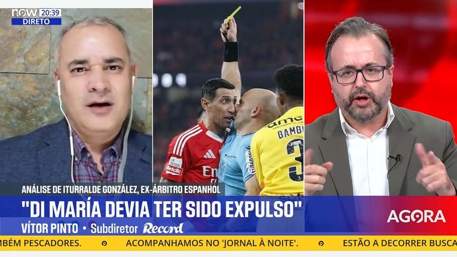 Subdiretor de Record e ex-árbitro analisam lance polémico do Benfica-Sp. Braga