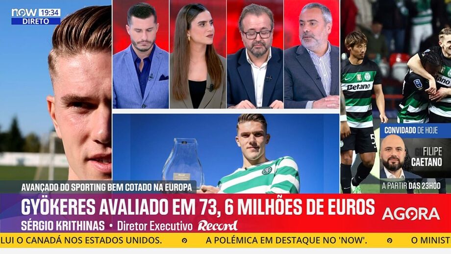 Diretor executivo de Record em declarações no programa 'Record na Hora' no Now