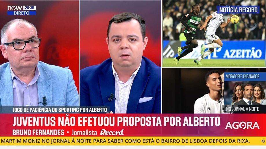 Bruno Fernandes, jornalista de Record, faz ponto de situação da transferência do lateral