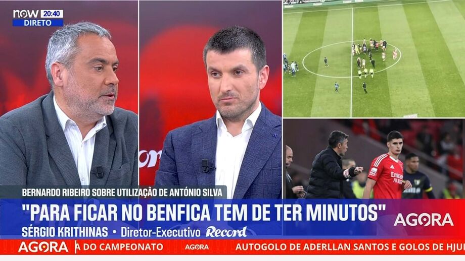 Diretor executivo do Record analisa a utilização do central do Benfica